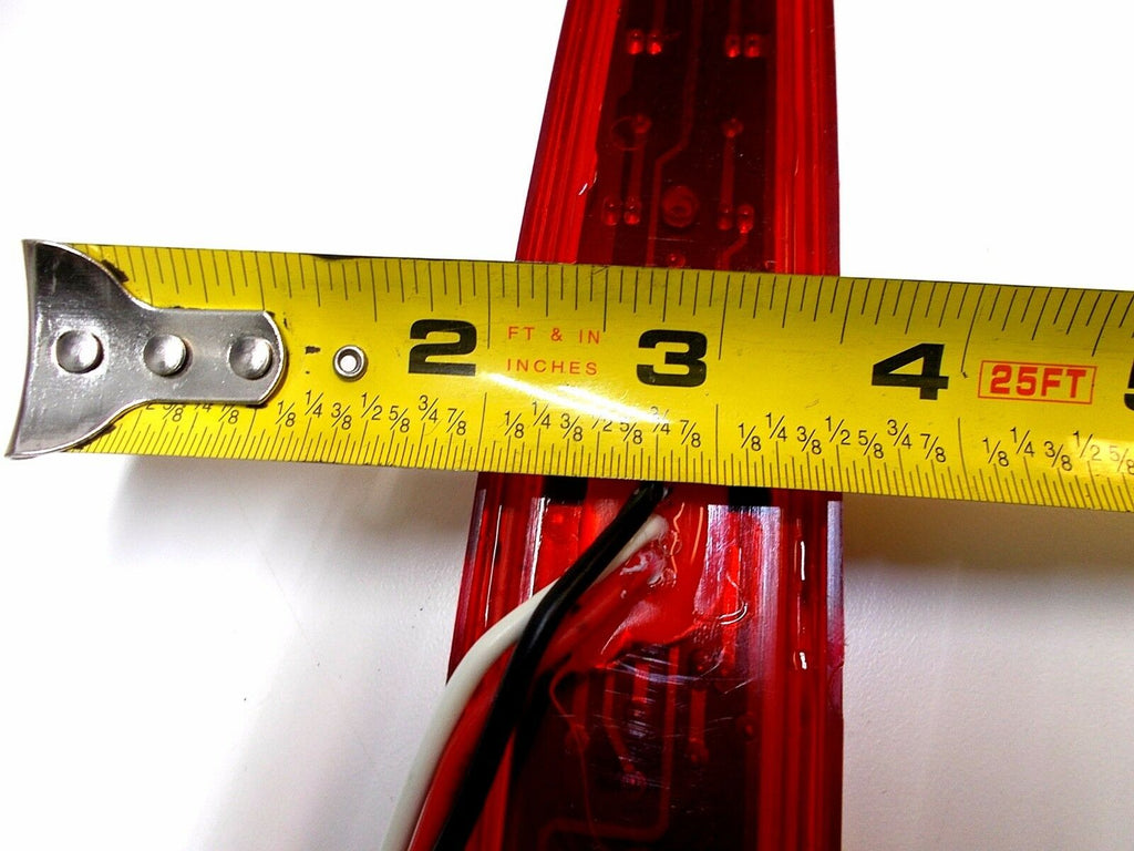 12" Red LED Stop Turn Tail Surface Mount 20 Diode Trailer RV Stealth Kaper II (L03-0057)