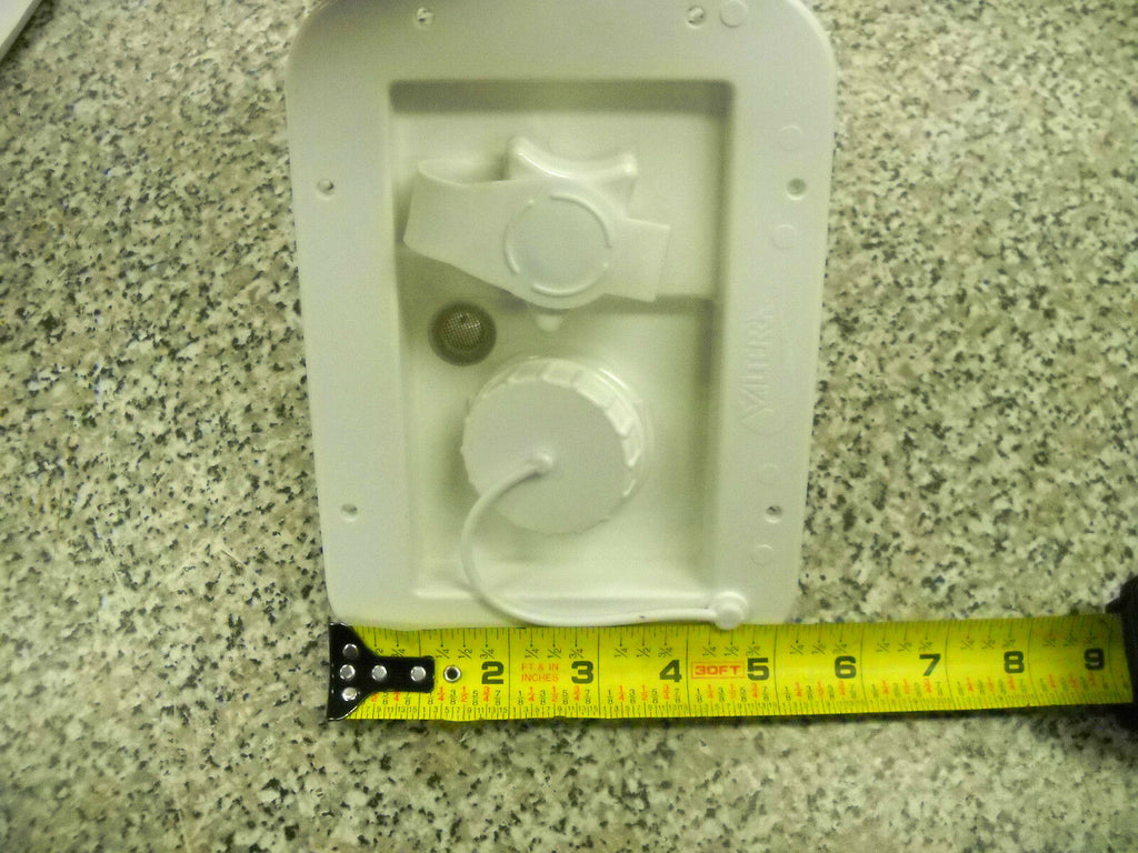 Valterra White Gravity City Water Inlet Hatch Camper Rv Trailer (VAL2001BU)
