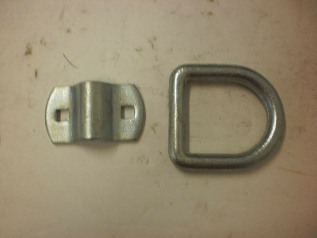 1/2" Lashing Tie down D Rings Zinc 12,000# Tractor Equipment Heavy Duty (LRB1)