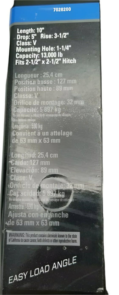 Reese 5" Drop.13k Capacity. 2.5" Receiver. Class 5 Ball Mount. Trailer. Truck. (7028200-SP)