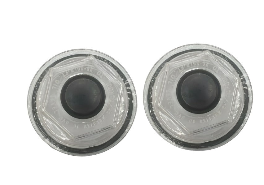 (2) Replacement 2-7/8" Oil Bath Caps Trailer Axle Fits Dexter 21-35 6K 7K 8K  (OC-86580-26-LOTOF2)