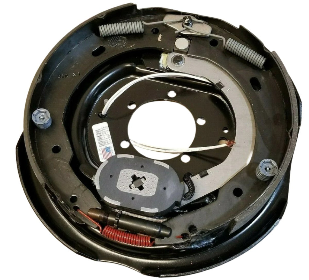 Replace Right Trailer Brake Dexter 8x6.5 Drums 9/16 Nuts 7000# 12" Backing Plate (821913-B-DEX-R)