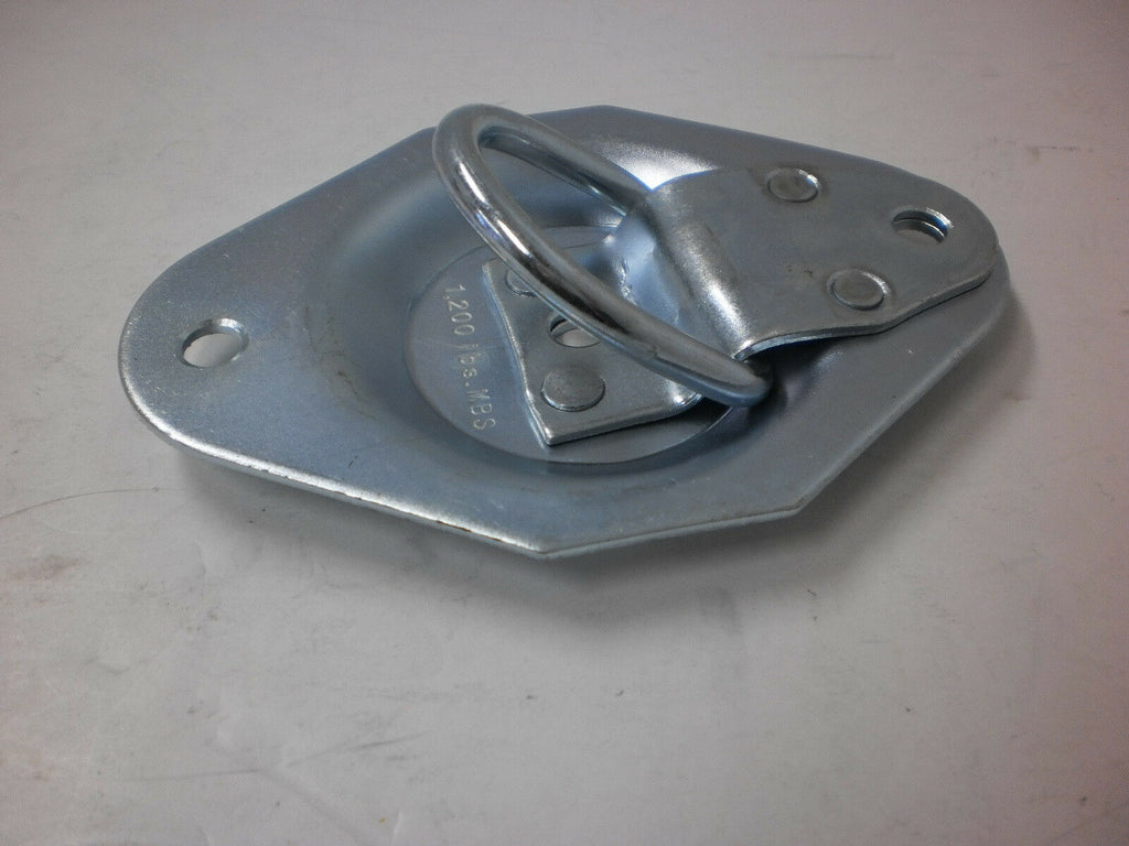 12 - 1/2" Recessed D Ring Rope Tie Down 1200# Rated Trailer ATV Snowmobile (RR01-LOTOF12)