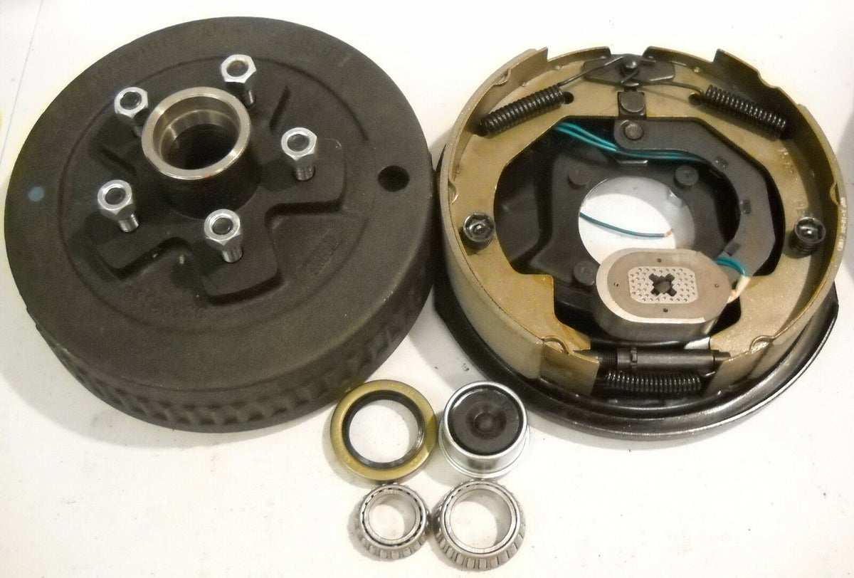 Brake Drum & Backing Plate – 3500 lb Axle, 5 on 4.5 Bolt Pattern, Electric, Right Side, Import (94545-B-IMP-R)