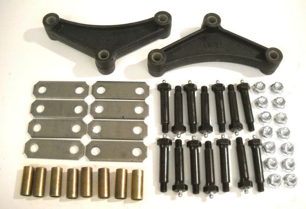Tandem Axle Trailer Spring Suspension Rebuild Kit Long Equalizers Brass Wet Bolt (SRK-TA-WB-LE-BB-2)