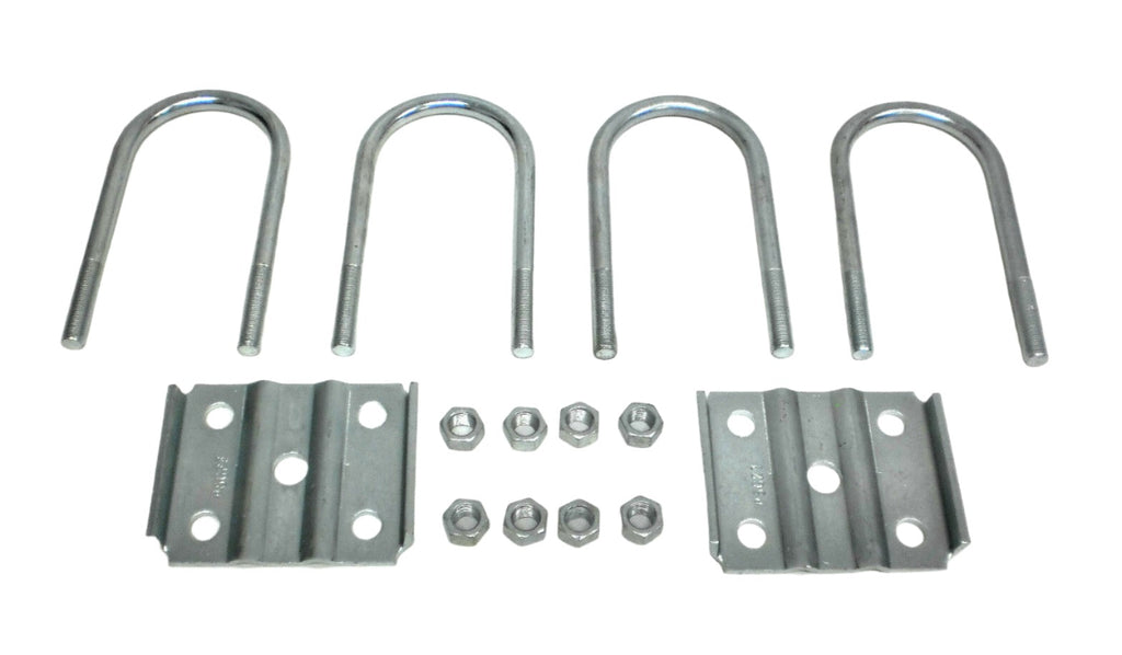 3500# Trailer Axle U-Bolt Kit, Standard 2-3/8" Round Tube 6" Long UBolts w/Nuts  (UBK-3500-R6)