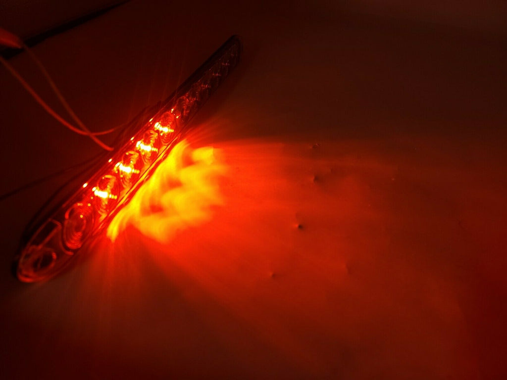 Tecniq 15" Low Profile ID Bar/Third Brake Red Light Clear Lens Trailer Truck (T11-RC00-1)