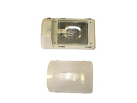 White Interior Dome Light Camper RV Trailer Incandescent with 12V Receptacle  (D-23)