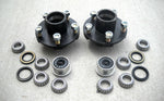 2- 5x4.5 Idler Hubs with 2000# Bearing Kits Replace Snow Mobile Trailer Axle (RVIBT5450-KITX2)