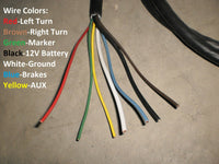 7-Way RV Blade Plug, Pre-Wired Junction Box, 6 ft Arctic-Grade Cord (J-JB-6FT)