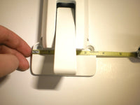 White Locking Cargo Trailer Cambar Door Auto Latching Vise Lock Cam Bar Handle (CBL-W-KIT)