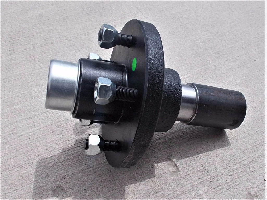 Two (2) 5x4.75 Replacement Idler Hub Spindle Kit Stub End Trailer Axle 3500# #84 (STUB-84-5475-H-X2)