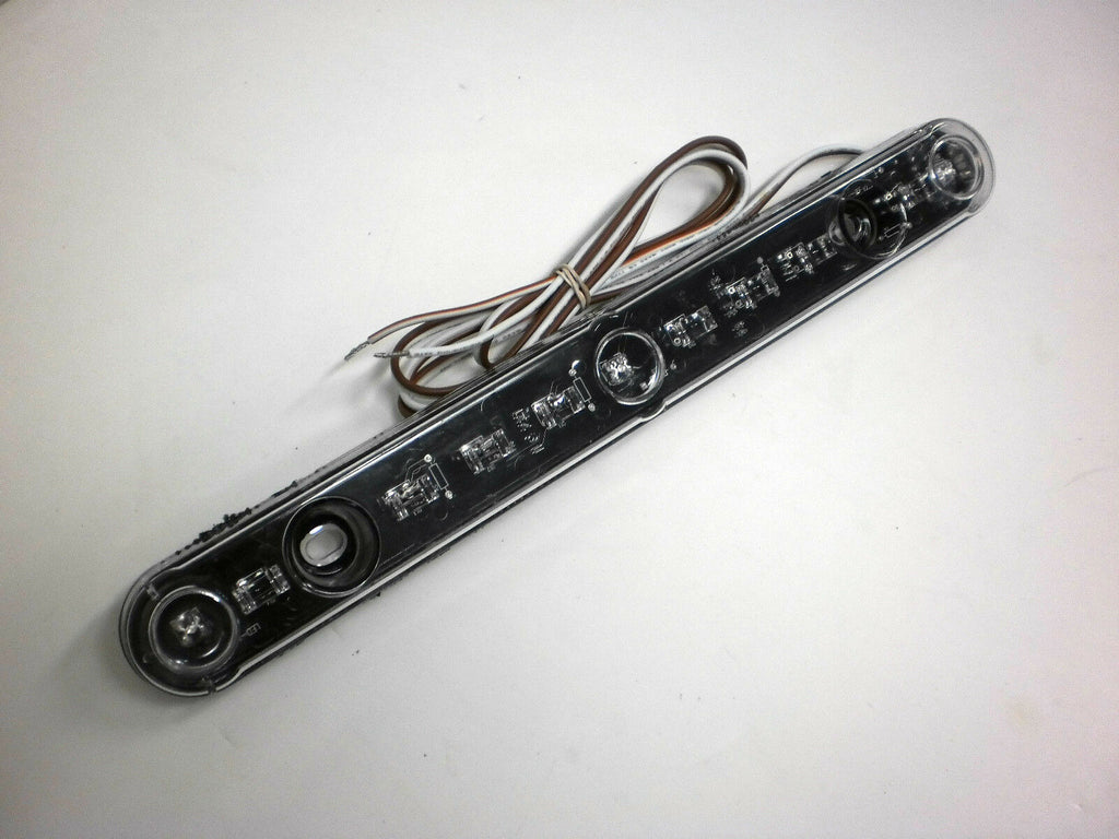 14" Submersible ID Light Bar Red LED Clear Lens Waterproof Boat Trailer USA Made (221-4500-1)