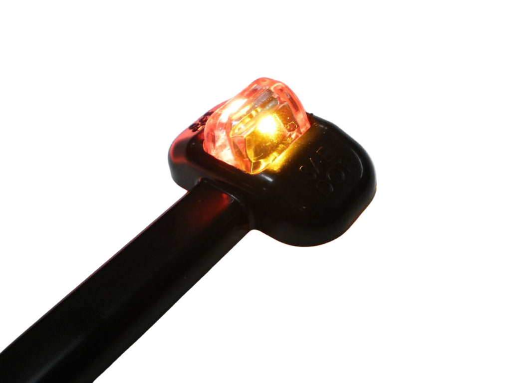 Tecniq Red/Amber Trailer Fender marker light black case LED clearance USA (S90-0000-B-L1)