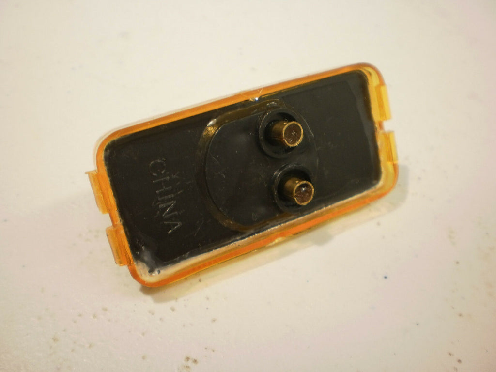 1.2 x 2.5 Amber LED Snap in Trailer Marker Light Truck Camper Horse RV Rice (J-5735-A)