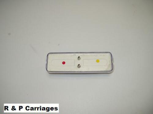 1- LED Marker Fender Light Red/Amber clear w/Base RV Trailer with Fender Bracket (J-5765-ARC-FM)