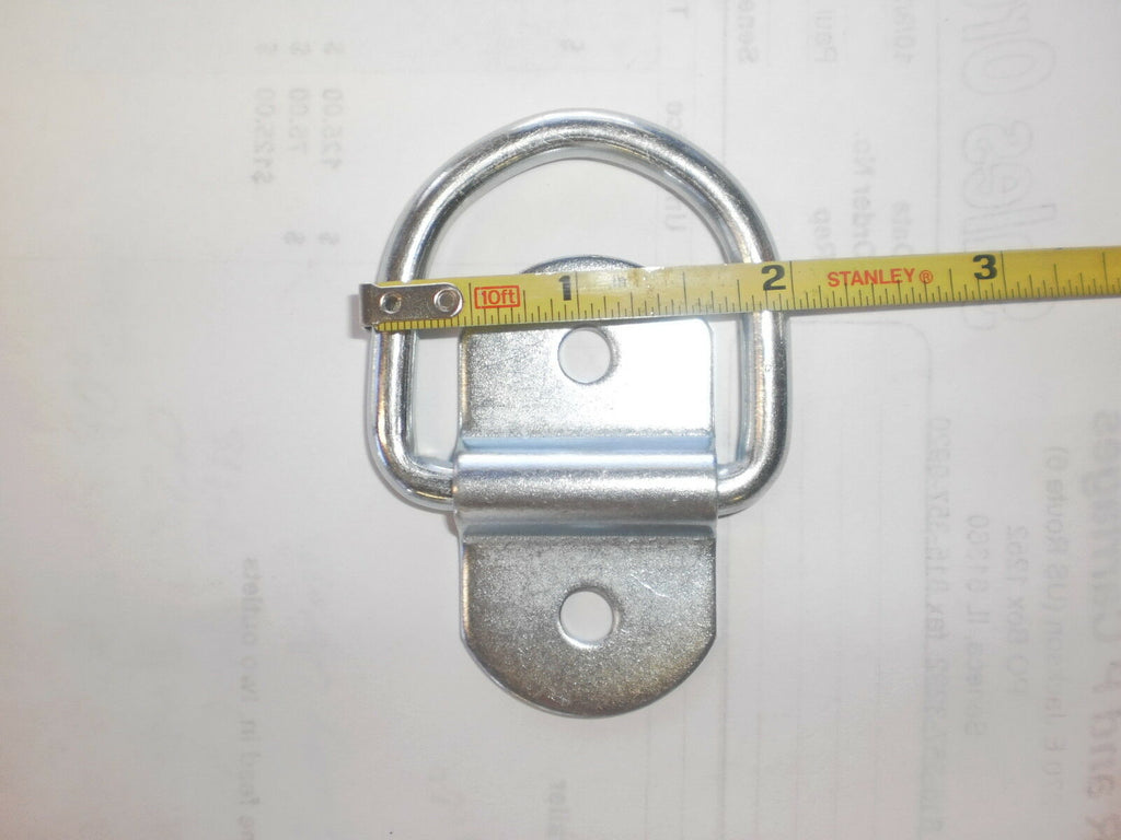 12 - 3/16" D Ring Rope Tie Down 1000# Rated Trailer ATV Snowmobile Truck Jeep (SR10-12)