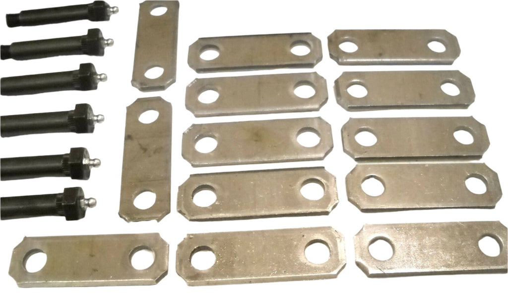 Greaseable Tri Axle Trailer Spring Suspension Rebuild Kit Camper Repair Wet Bolt (SRK-3A-WB-LE)