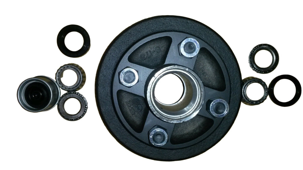 1 x Brake Drum 7" 4 x 4 Lug DEXTER 2000# Trailer Axle 2200 Hub Snowmobile Camper (8-173-16-KIT)