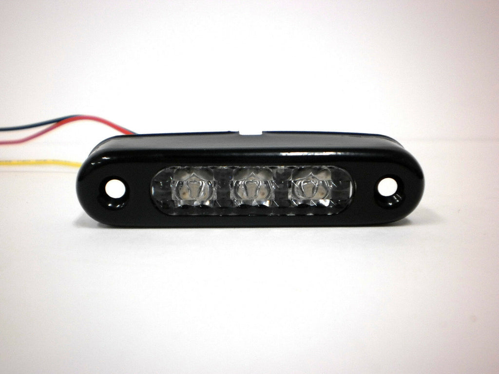 EON Amber SMALL LED Stop Tail Light Motorcycle Snowmobile Black Case (E03-A003-1 + E03-0BV0-1)