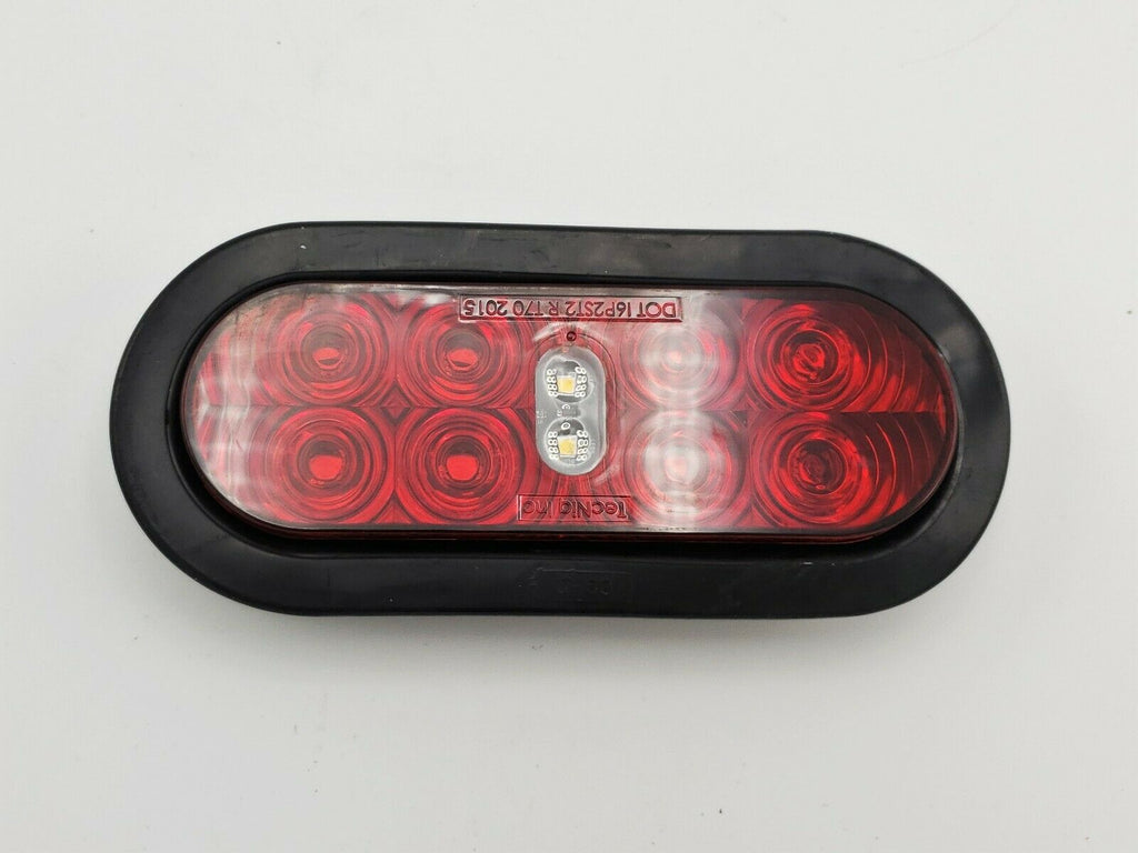 Two 6" Oval Red LED TecNiq Hybrid Reverse Lights RV Camper Trailer (T70-RW0T-KITX2)