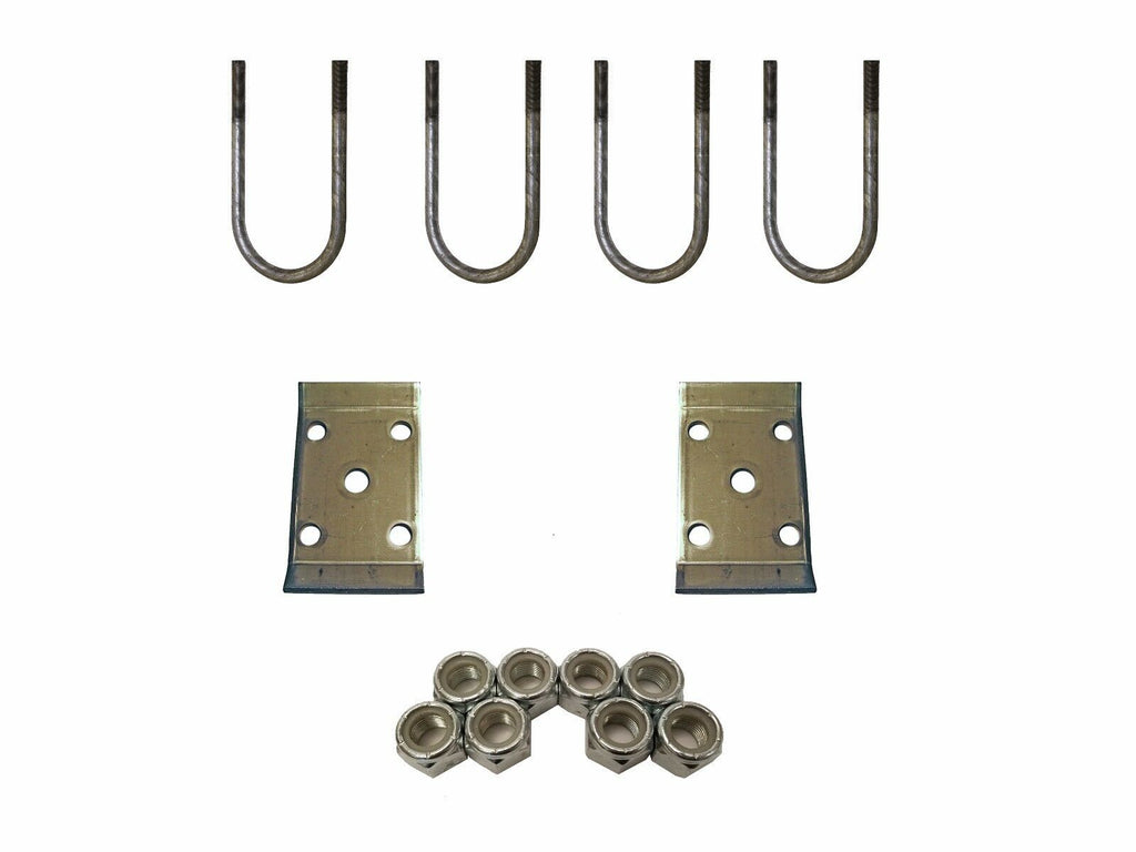 4 Heavy Duty 2-1/2" Round U-bolts 3500# Trailer Axle 7-3/4" w/Nuts 2-1/2" ID Kit (UBK-3500-R-HD)