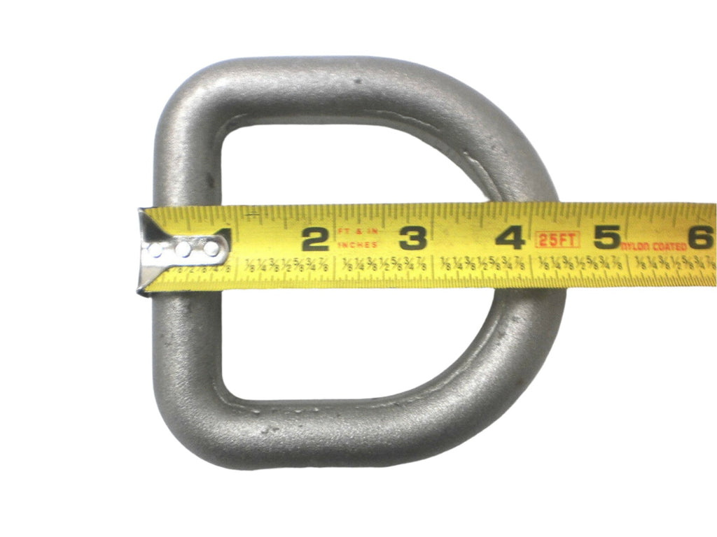 4 - Weld On 3/4" D-Rings 26,000 Rated Tie Down 4.5" x 3/4" Tractor Equipment  (LRW2-LOTOF4)