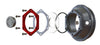 TWO 3.5" Valcrum Aluminum Hub Cap Fits 9K-10K GD Trailer Axle Oil 21-88 Dexter (ST-350-LOTOF2)