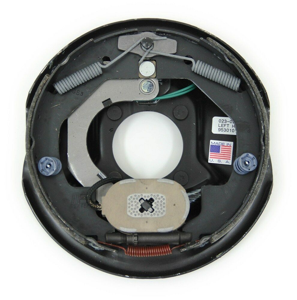 ONE DEXTER 3500# Trailer Axle Left 10x2.2 Electric Backing plate Complete (023-026-00)