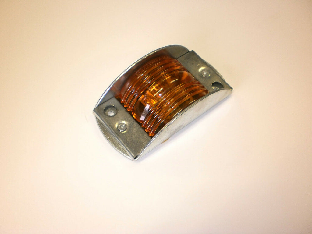 1 - Steel Guarded Amber 2 x 4 LED 3 Diode Clearance Marker Lights Trailer Truck RV (J-5505-A)