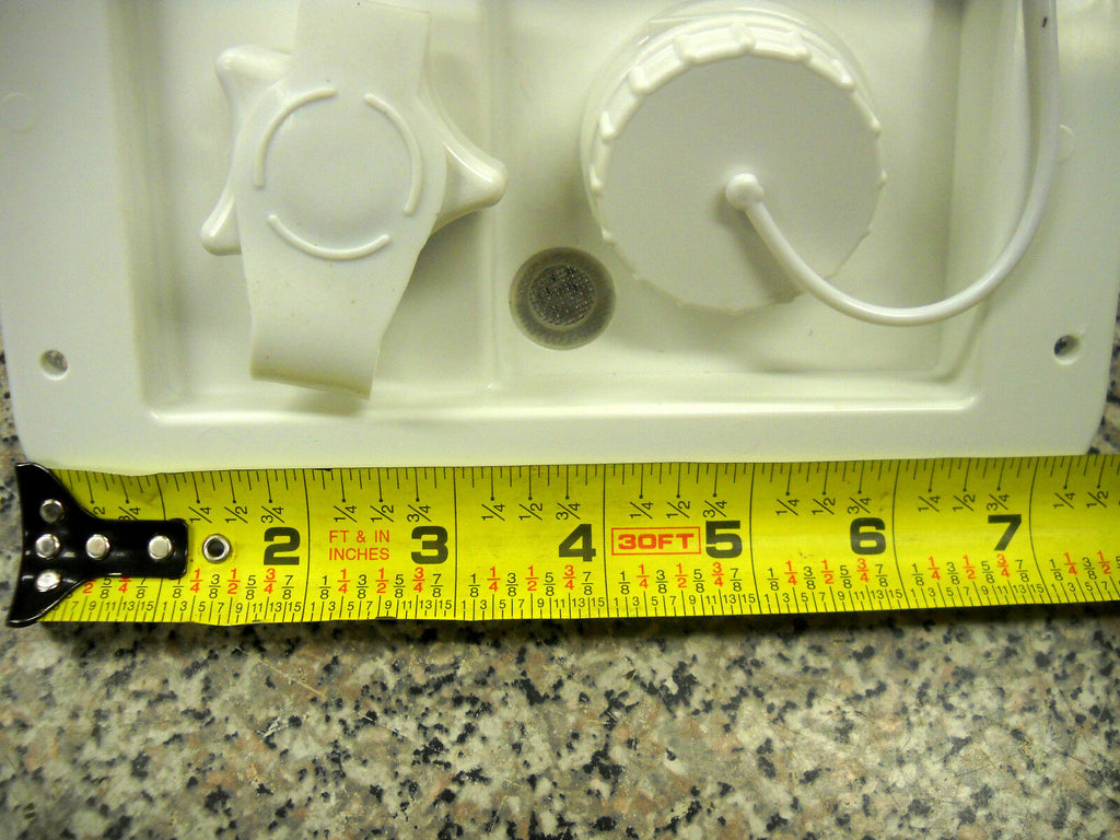 Valterra White Gravity City Water Inlet Hatch Camper Rv Trailer (VAL2001BU)