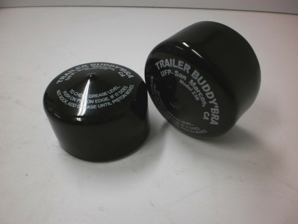 Two 2.44 Trailer Wheel Bearing Buddy Protector Bras (23B)
