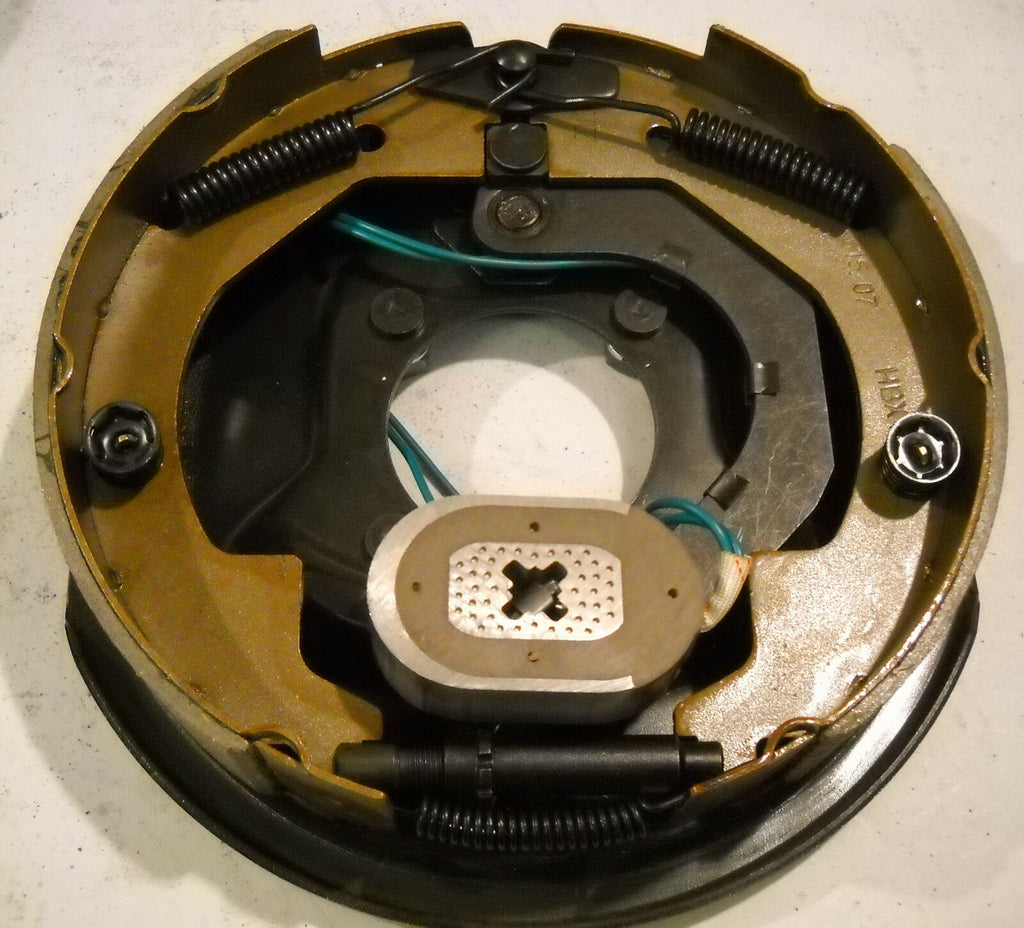 Right Side 10" x 2.25" Trailer Electric Brake Backing Plate 3500 Axle  Shoe Axel (10RVEBRH)