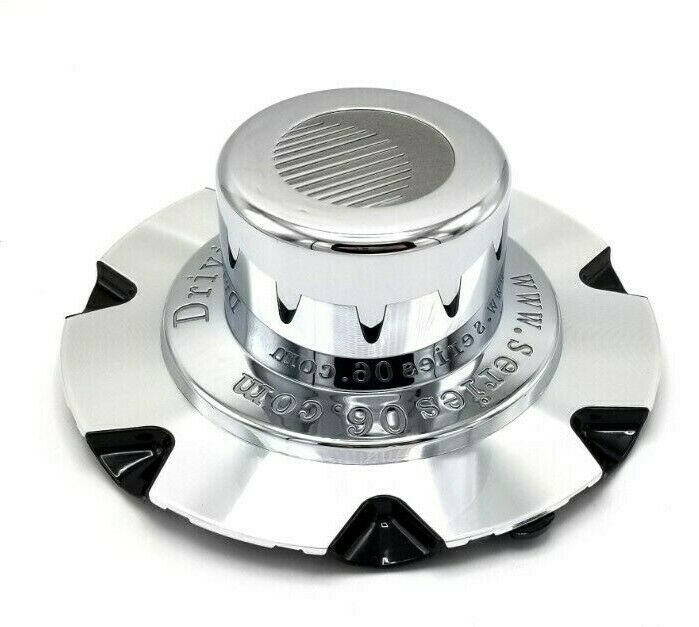 Series 06 Black Center Cap Cover 13" & 14" Trailer Rim Tire Hi-Spec Wheel Camper (90098B)