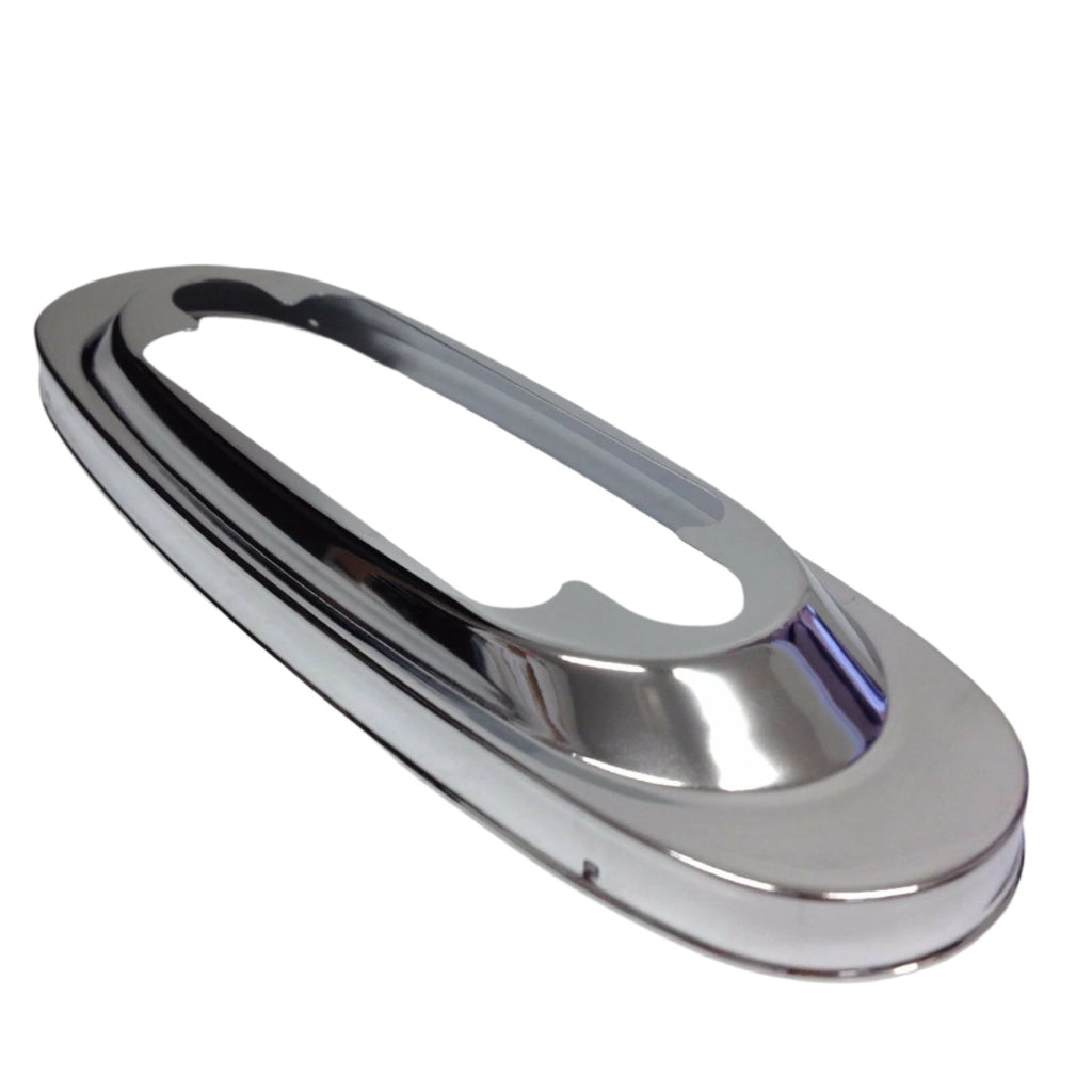Maxxima LED Red Clear Oval Marker Clearance Light Stainless Steel Trim Trailer (M72270RCL-KIT)