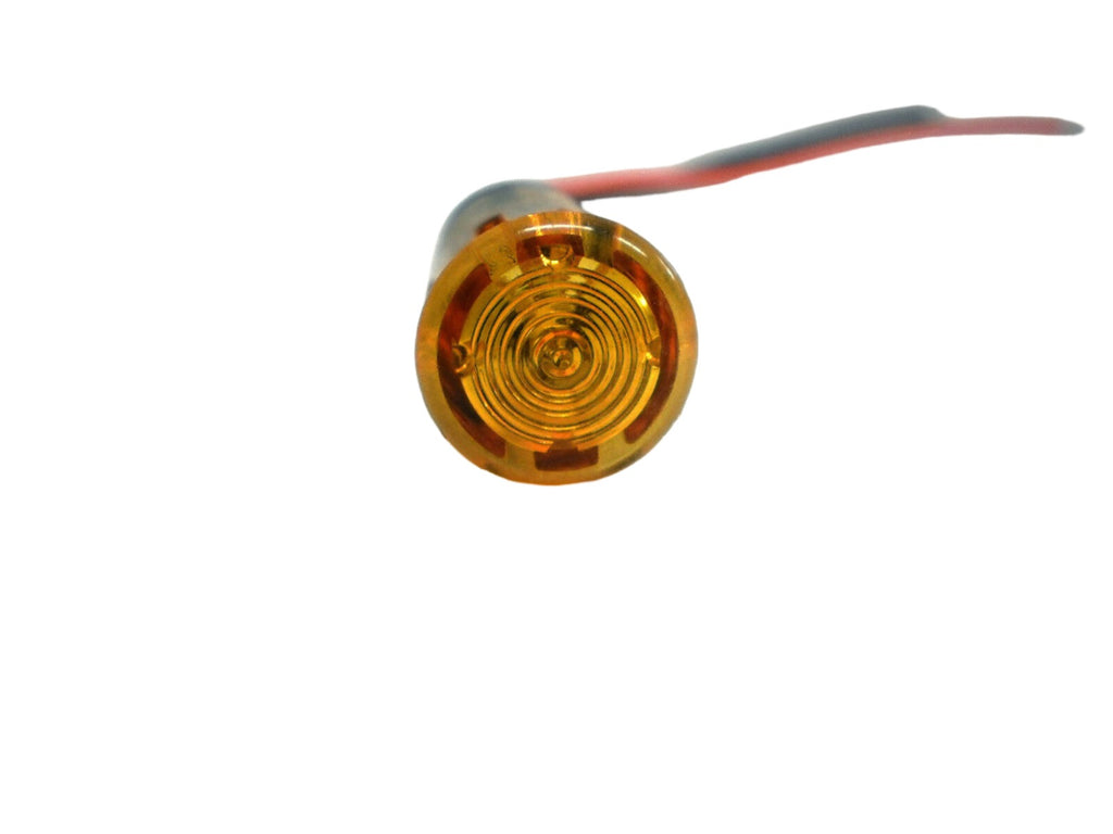 1/2" Amber LED Indicator Light Recess Marker Trailer Dash Car Truck Accent (010-1100-1)