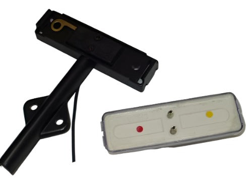 2- LED Fender Marker Lights CLEAR Lens Red/Amber w/ Base RV Trailer Camper RV (J-5765-ARC-FM-LOTOF2)