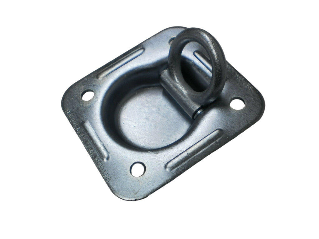 4 - 1/2" Thick Recessed 5000# D Ring Kits w/ Backing Plates & Bolts Car Trailer (RR5K-LOTOF4)