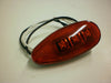 Red LED Teardrop Marker Light Chrome Cab Roof Marker Clearance Light (J-315-R)