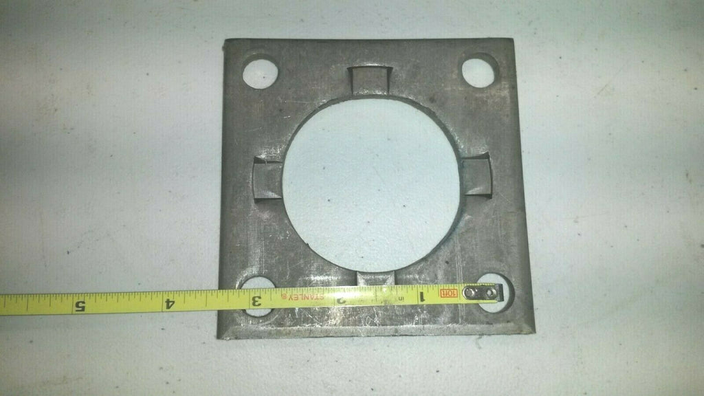 Trailer Brake Backing Plate Flange 3500# Axle 2.27" 4 HOLE bolt square bracket (004-035-00)