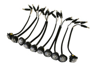 10 x 3/4 Maxxima Amber Clear LED Clearance Marker Light Trailer Jeep Motorcycle (M09300YCL-LOTOF10)