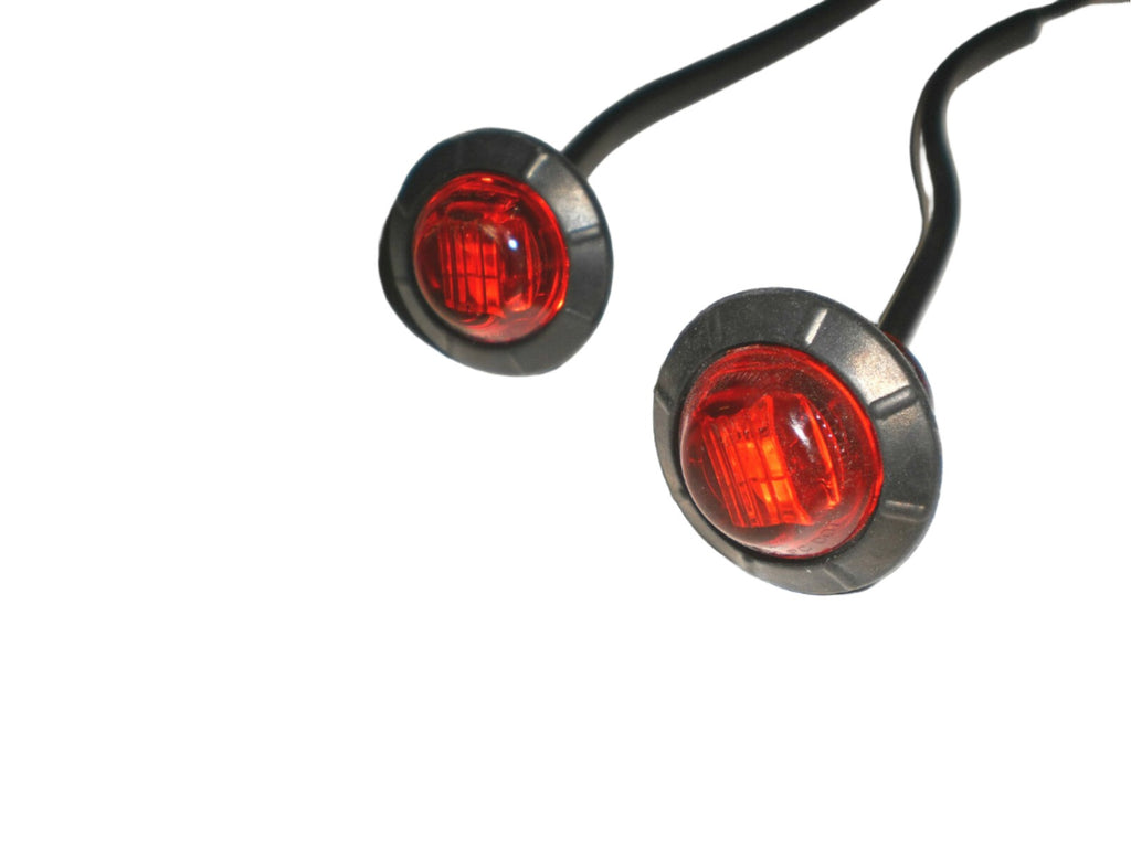 2-Maxxima 3/4 Red LED "Hot Spot" Marker Bullet Light M09300R Motorcycle ATV (M09300R-LOT2)