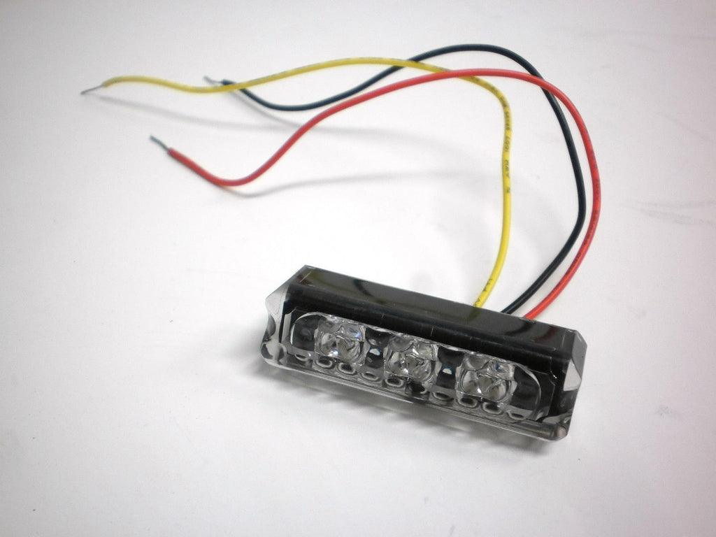 EON Amber SMALL LED Stop Tail Light Motorcycle Snowmobile Black Case (E03-A003-1 + E03-0BV0-1)