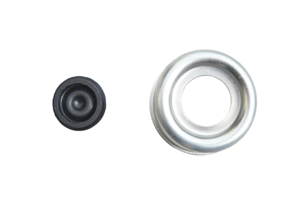 2.44 Trailer Axle Dust Cap Cup Grease Cover RV Camper EZ Lube (021-042-02 + 085-001-00)