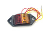 Kaper II 3-3/8" x 1-3/8" Red/Yellow LED Fender Marker Trailer Light P2 P3 Rated (L04-0038AR)
