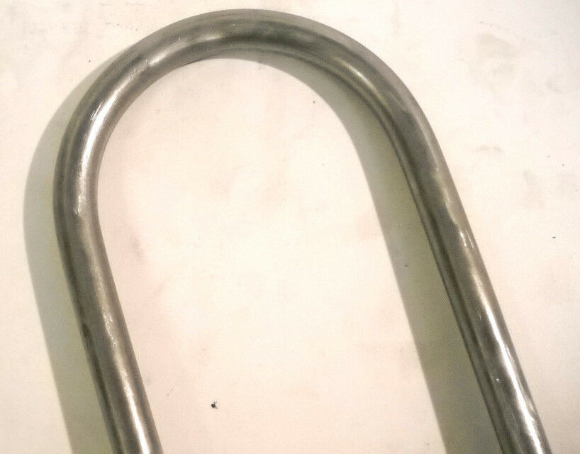 Round U-Bolt  3" Length 7-1/4" Thread Size 1/2" Lock Nuts Trailer Axle (UB-R302-KIT)