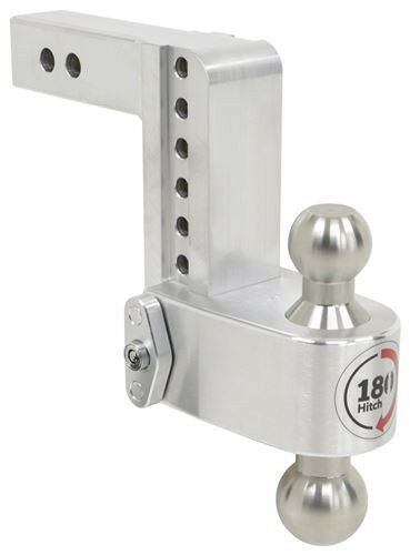 Weigh Safe Aluminum 180 Ball Mount fits 2" Receiver 6" Drop 7" Rise 10k Rated (LTB6-2-KA)
