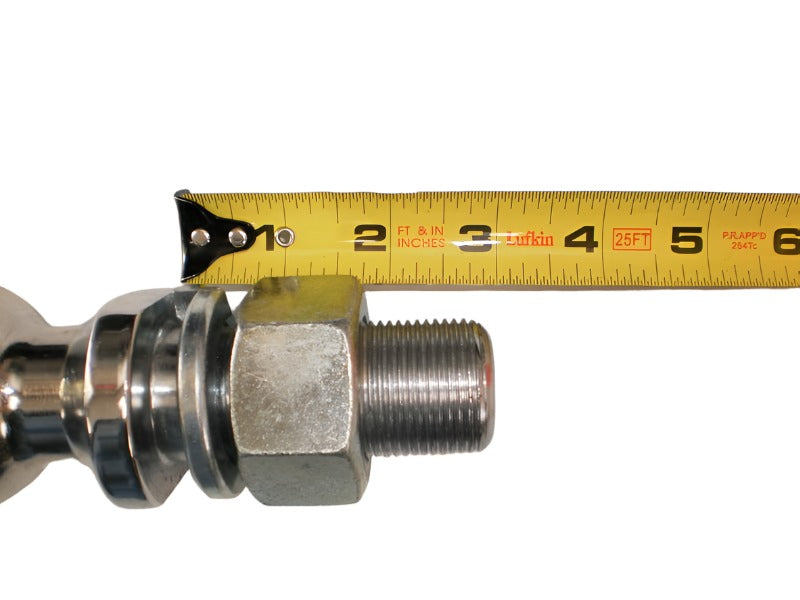 2-5/16" Trailer Hitch Ball 1.25" Shank Chrome 30K Heavy Duty Forged (EX70C-C)
