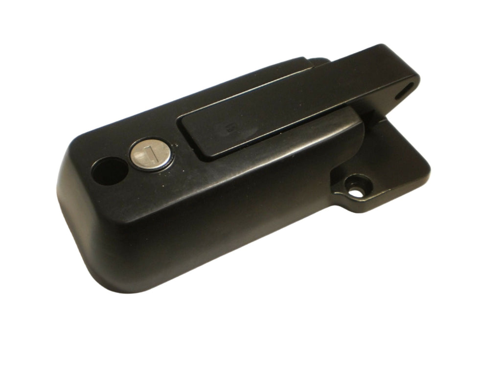 4 KEYED ALIKE Black Locking Cargo Trailer Cambar Door Latch Vise Lock Cam Bar (CBL-B-4X)