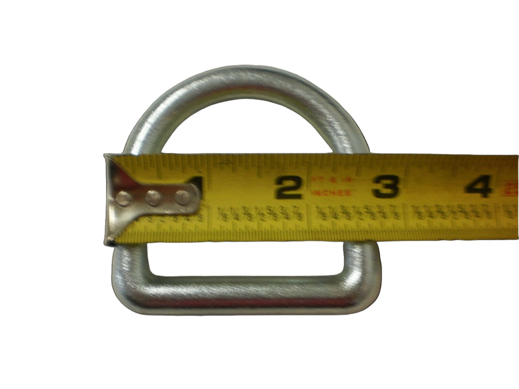 3/8" Weld on Zinc D Ring 6000# ATV Motorcycle Trailer Rope Tie Down Loop  (LRW5)